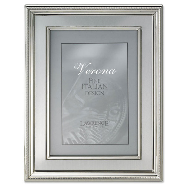 Brushed Satin Silver Colour Photo Picture Frame With Mount ALL SIZES 
