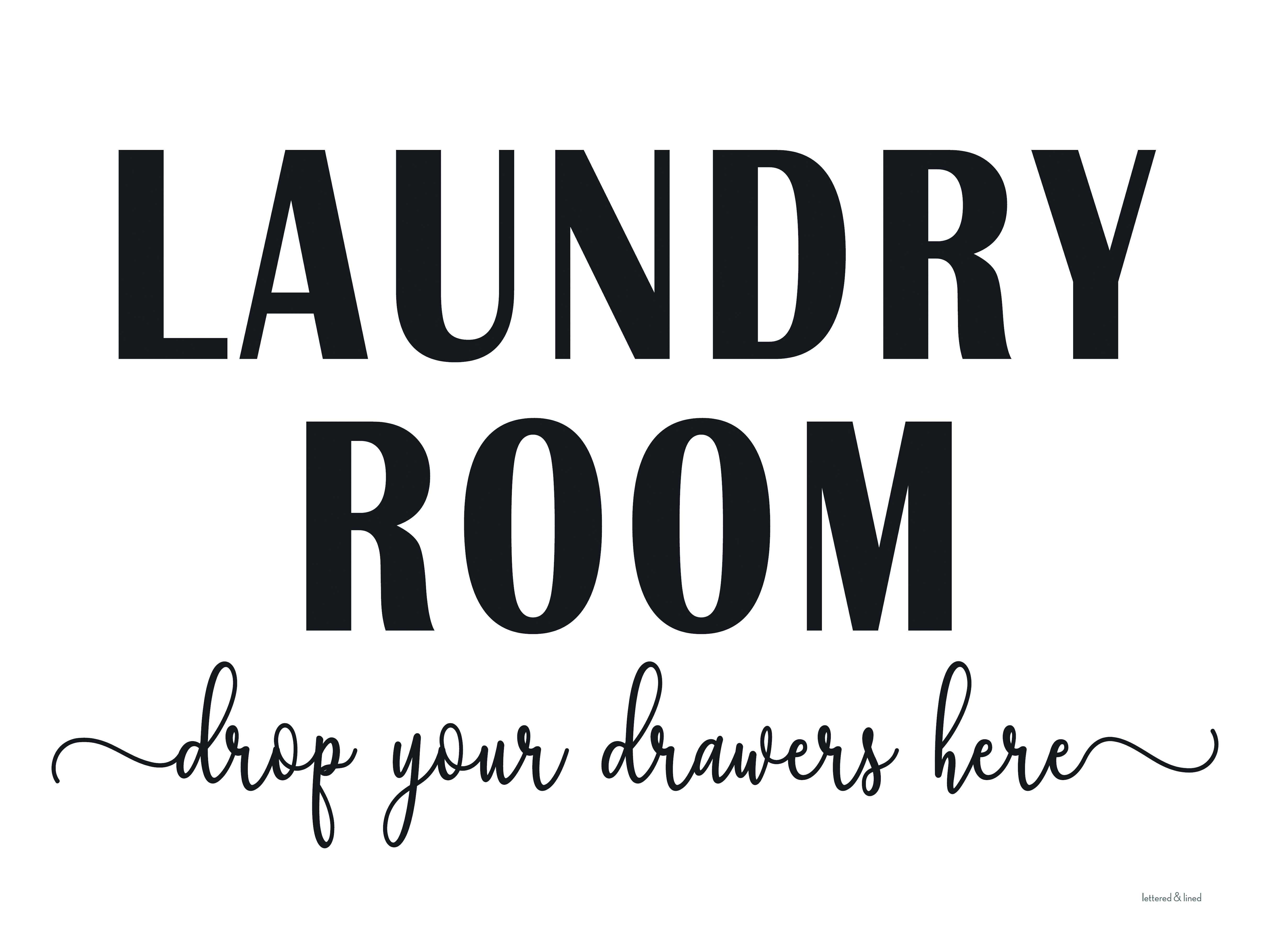 Trinx Drop Your Drawers Here On Canvas by Lettered & Lined Print Wayfair