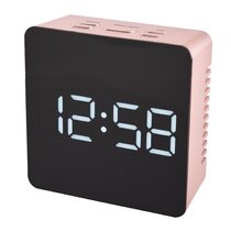 ref 4R Clearance Acctim Central  Alarm Clock in Black Case With Silver Bezel 