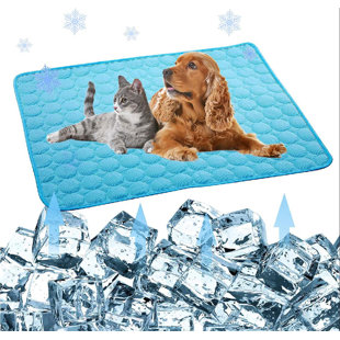2Pc Pet Dog Cat Self Cooling Gel Mat Pad Bed Cool Mattress For Body Heat Relief 