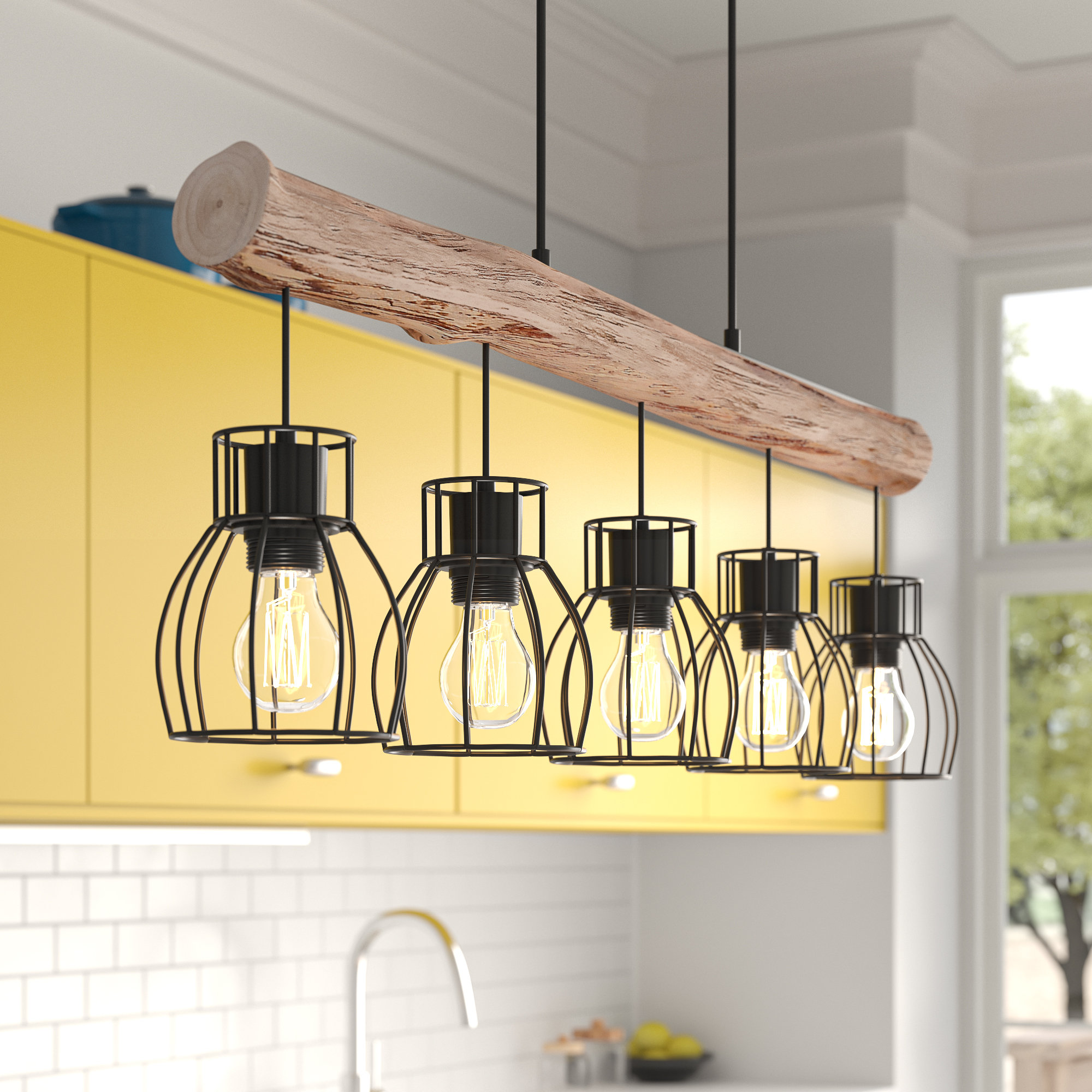 Zipcode Design Cherita 5 Light Kitchen Island Pendant & Reviews