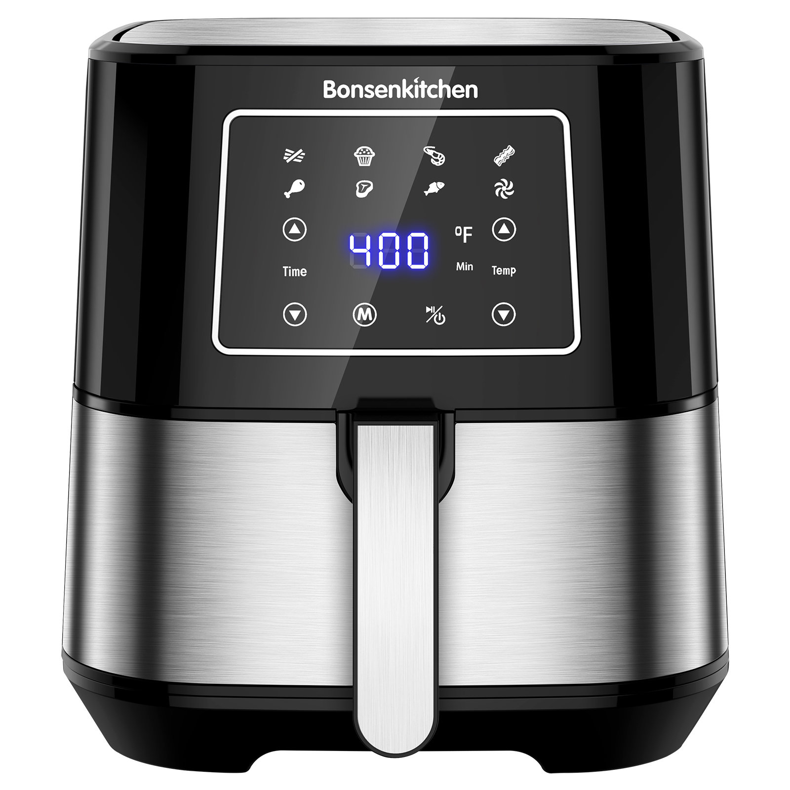 Bonsenkitchen Stainless Steel 6 Liter Air Fryer Wayfair