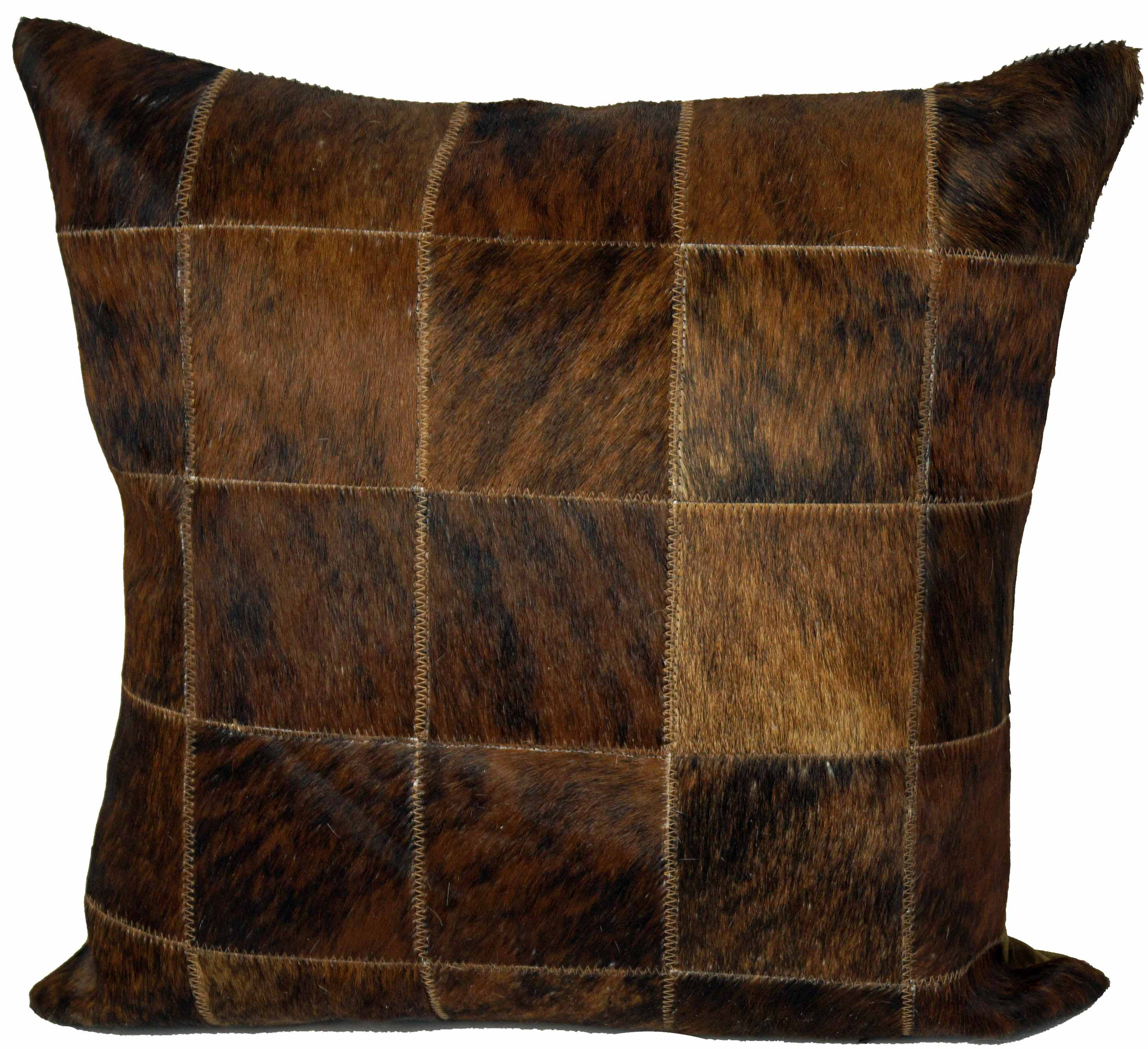 Union Rustic Trahan Animal Print Leather/Suede Throw Pillow & Reviews