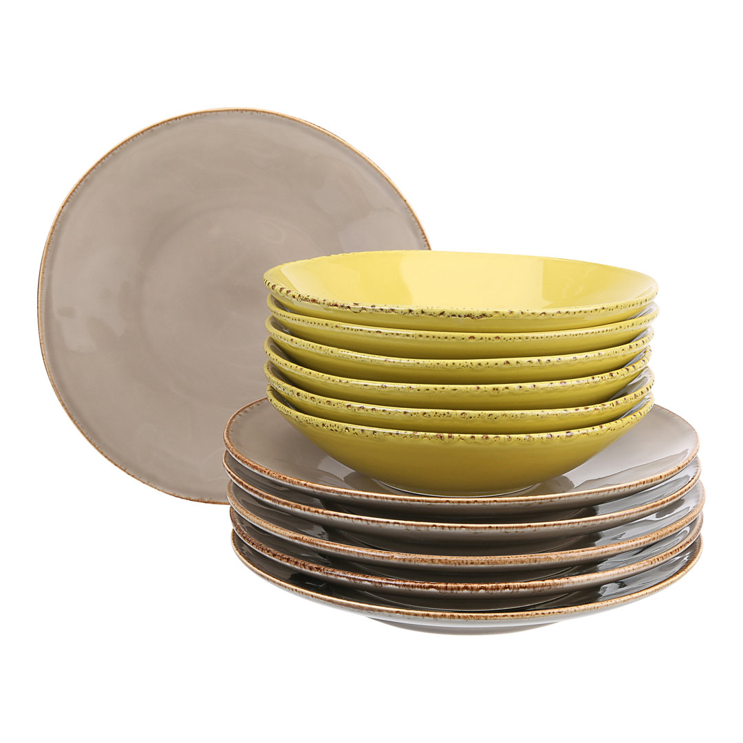 Creatable  Tafelservice Organic, (set, 12 Tlg.), Steingut
