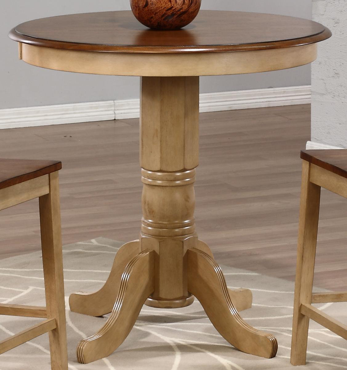 Foundstone™ Brooklyn Counter Height 36'' Pedestal Dining Table Wayfair