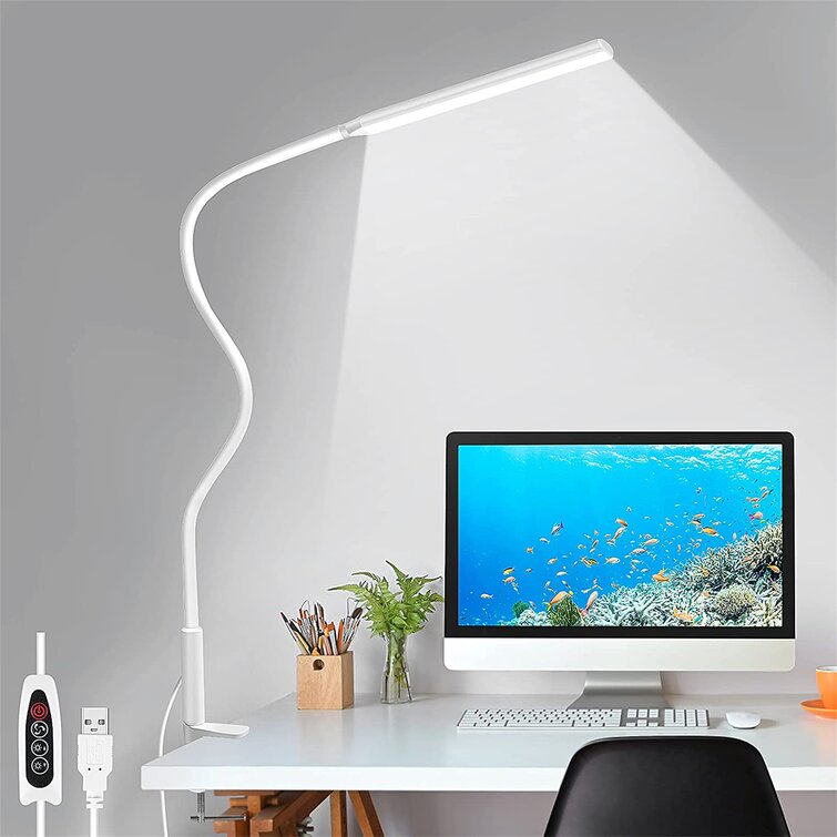 Touch Control Studying Memory Function Working 3 Color Modes with 5 Brightness Levels White Dimmable Table Lamp with Eye-Caring Ideal for Reading LED Desk Lamp Foldable Office Task Light