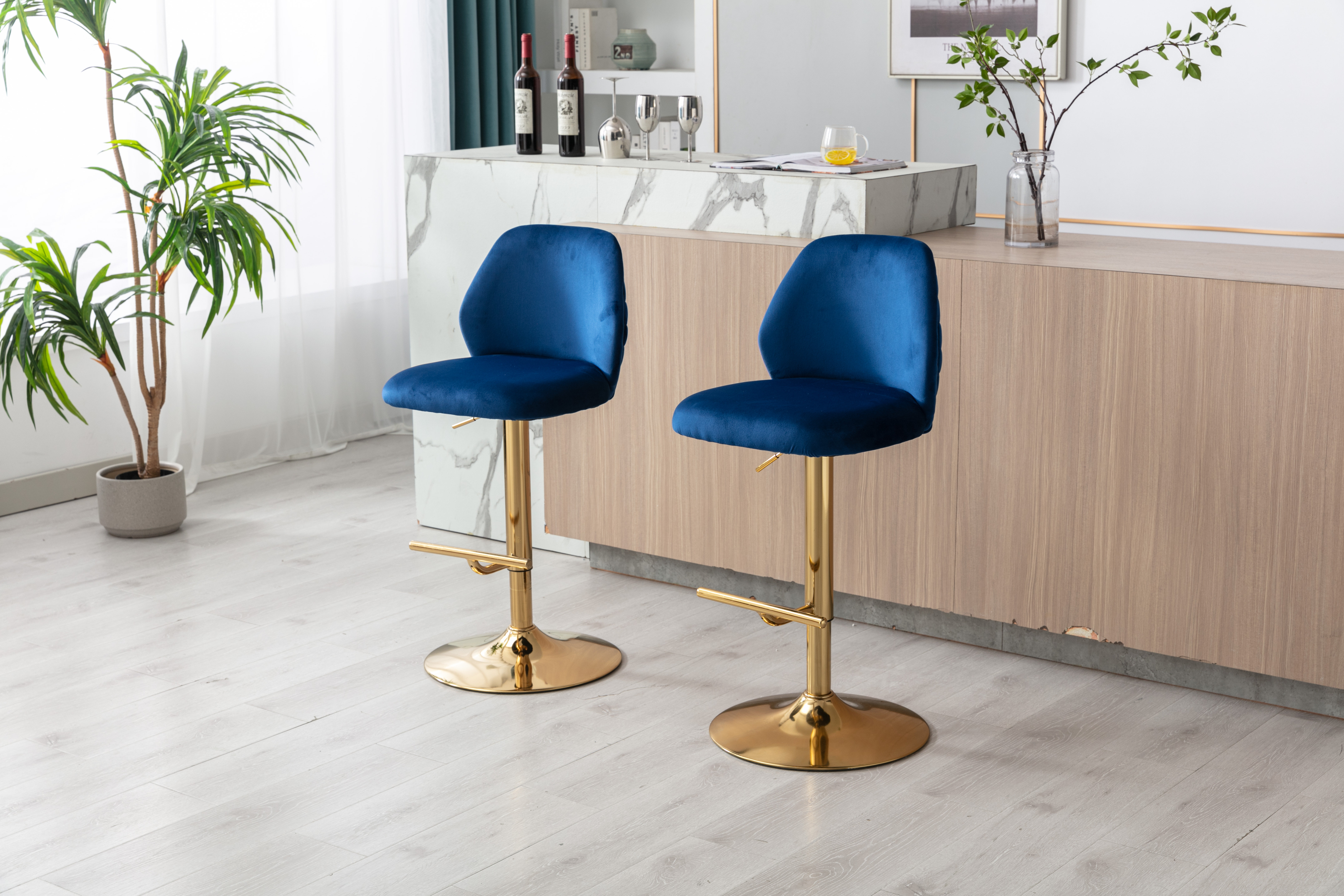 navy counter height bar stools