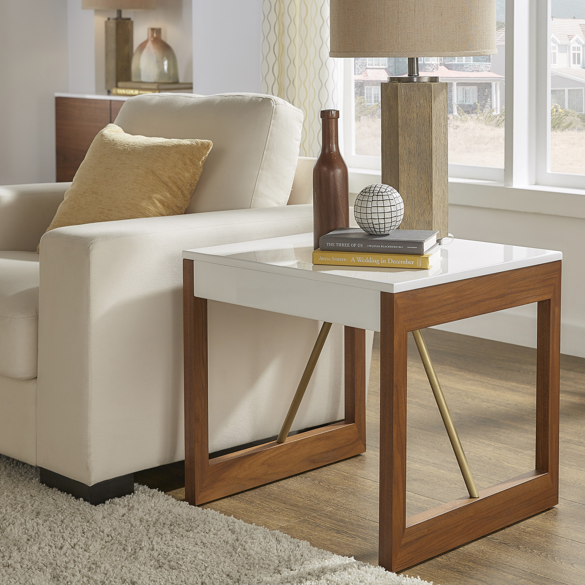 Etta Avenue™ Kyle 22'' Tall Sled End Table & Reviews Wayfair