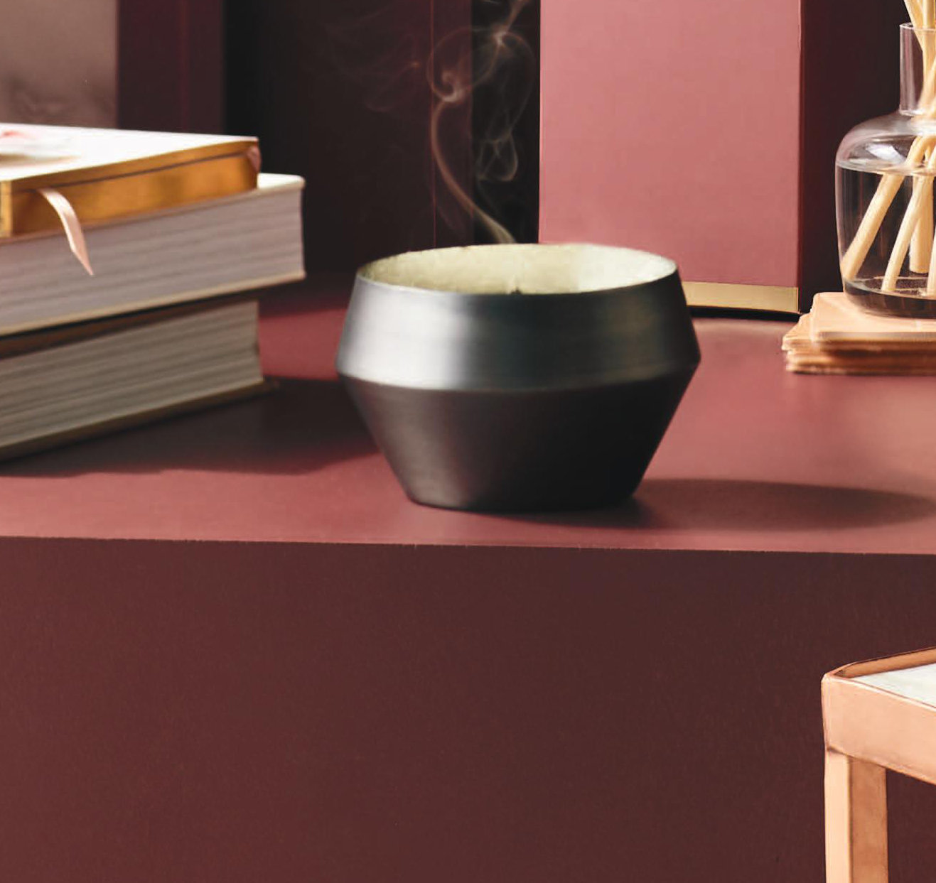 ILLUME Essentials Collection, Oud Wood Brushed Metal, 7.8Oz. Candle