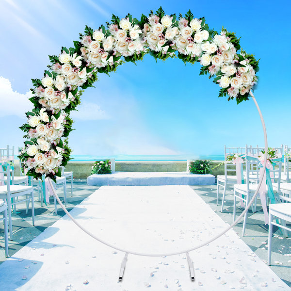6.6ft 2M 2M 6.6ft Large Size Hexagon Metal Balloon Arch Stand Wedding Arch Frame Metal Arch for DIY Party Wedding Decoration 