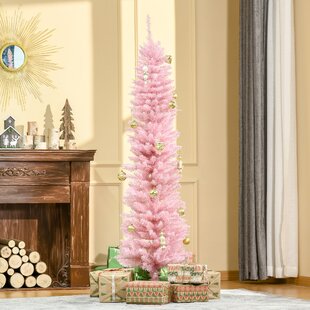 Yellow Champagne 4/5/6ft Christmas Tree Artificial Pine w/ Stand Holiday Decor 