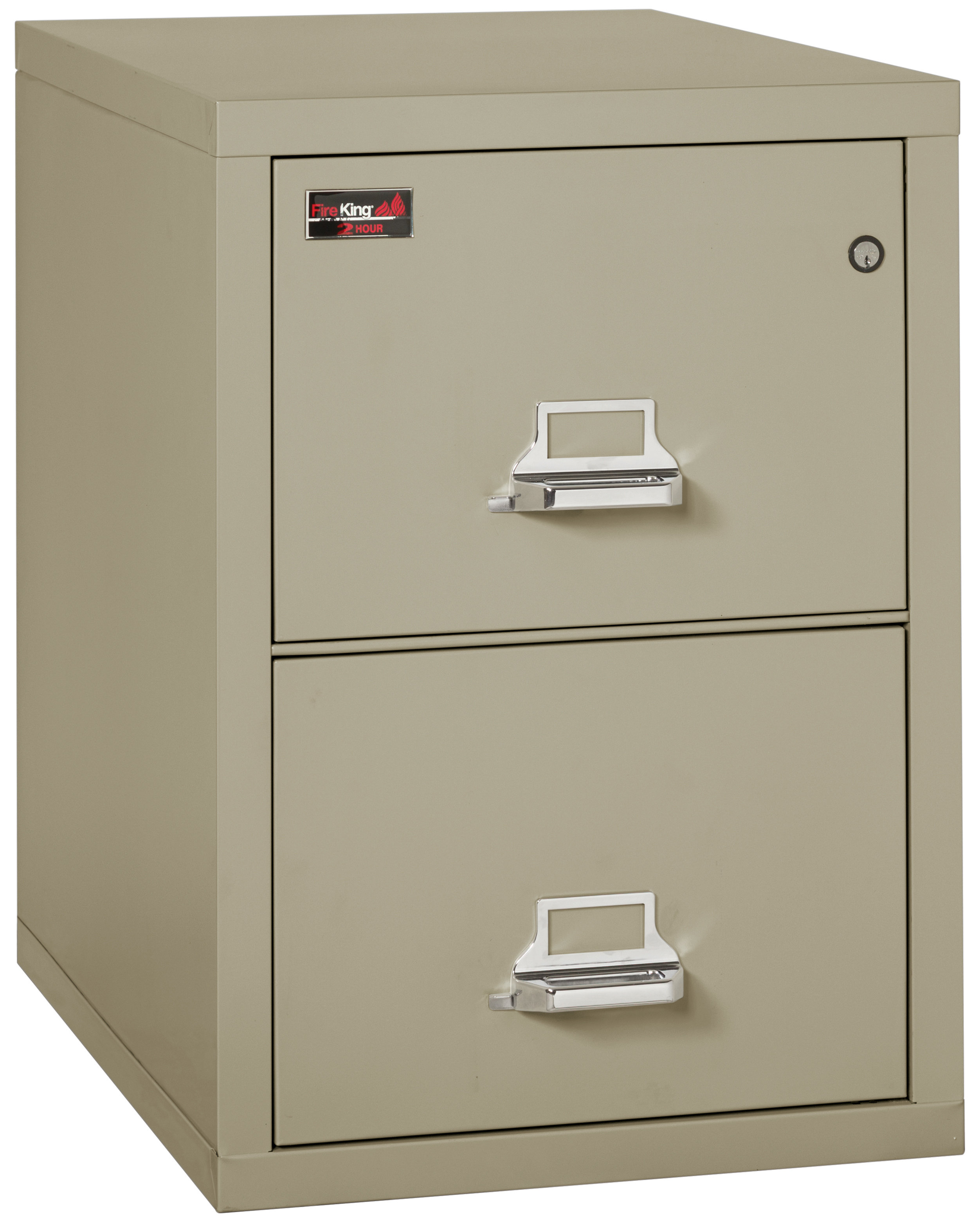 Parchment Lock Key Lock Fireproof 4-Drawer Vertical File Finish 