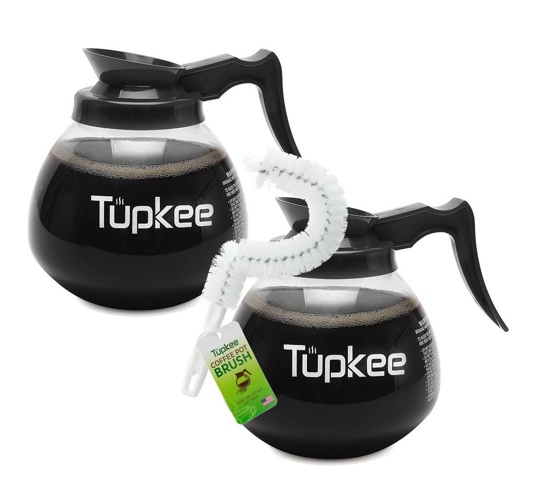 Tupkee Glass 12 Cup Coffee Carafe + Coffee Pot Brush Wayfair