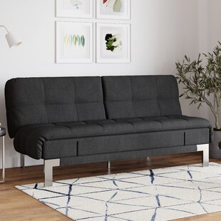 Details about   Futon Sleeper Sofa Bed Couch Dorm Reclining Daybed Cream Leather Modern Padded 