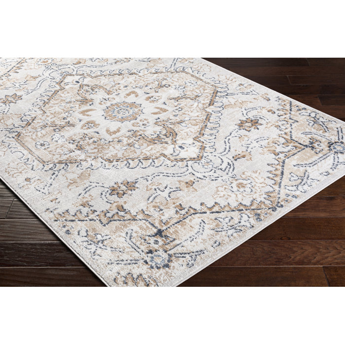 World Menagerie Brevyn Performance Ivory Rug & Reviews | Wayfair