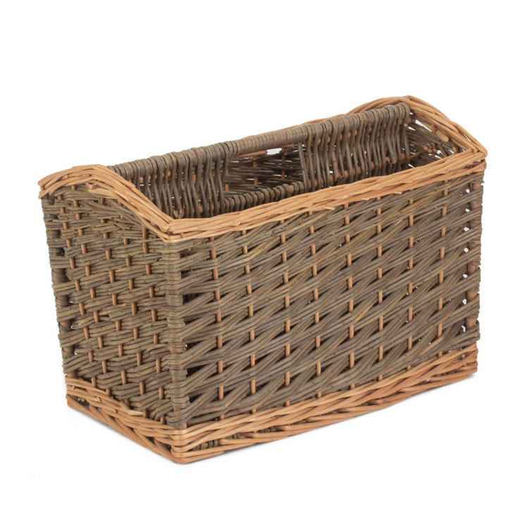 Brambly Cottage Oberlin Country Wicker Magazine Rack | Wayfair.co.uk