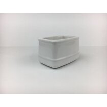 Sizikato Simple White Porcelain Sugar Packet Holder Tea Bag Bowl 3.8 Inches 