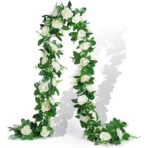Details about   White artificial flower many style flowers garland wedding office hotel decorati 