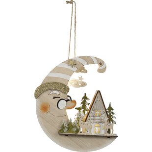 Holz-Dekoration 3 cm 50 Stü zum Aufhängen Powlance Weihnachtsdekoration 