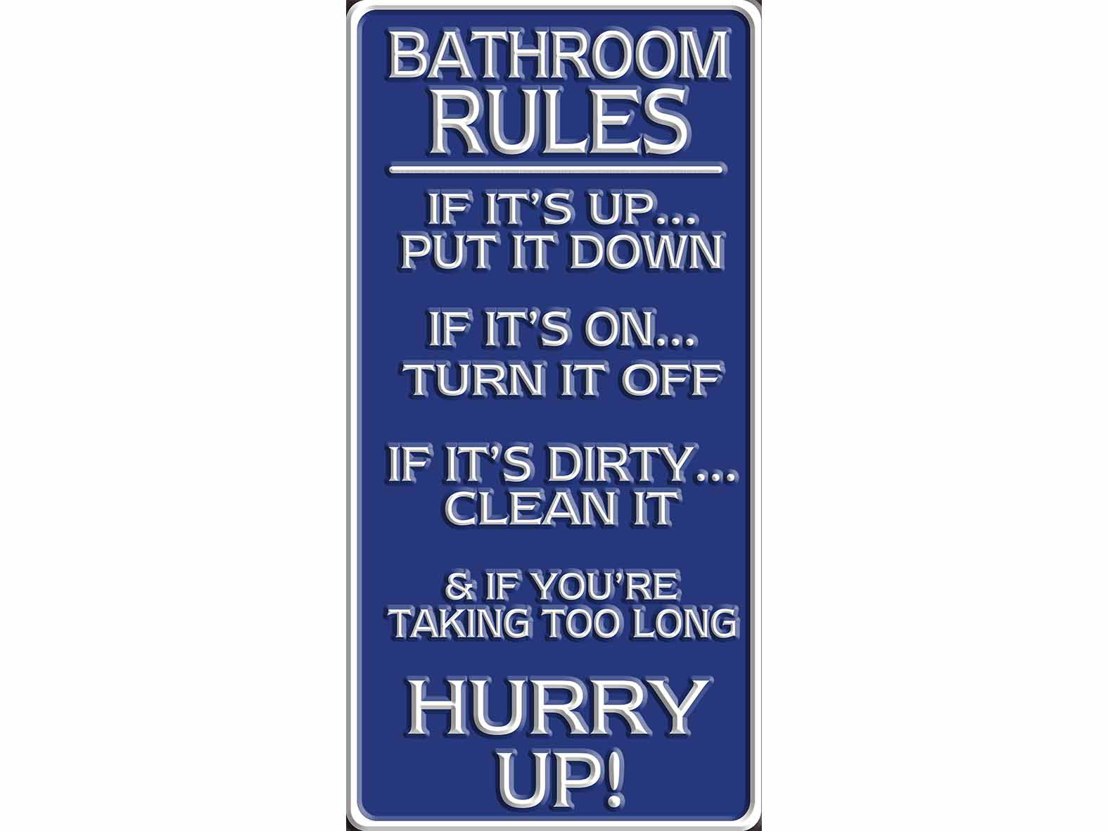 Winston Porter Bathroom Rules on Wood Wayfair