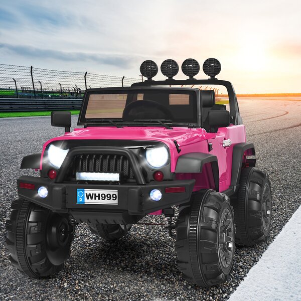 Jeep Style 12V Electric Kids Ride On Car w/ Remote control Facelift Grille 