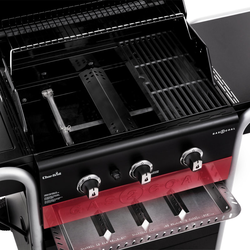 CharBroil Char-Broil Gas2Coal 3-Burner Hybrid Combo Gas & Charcoal ...