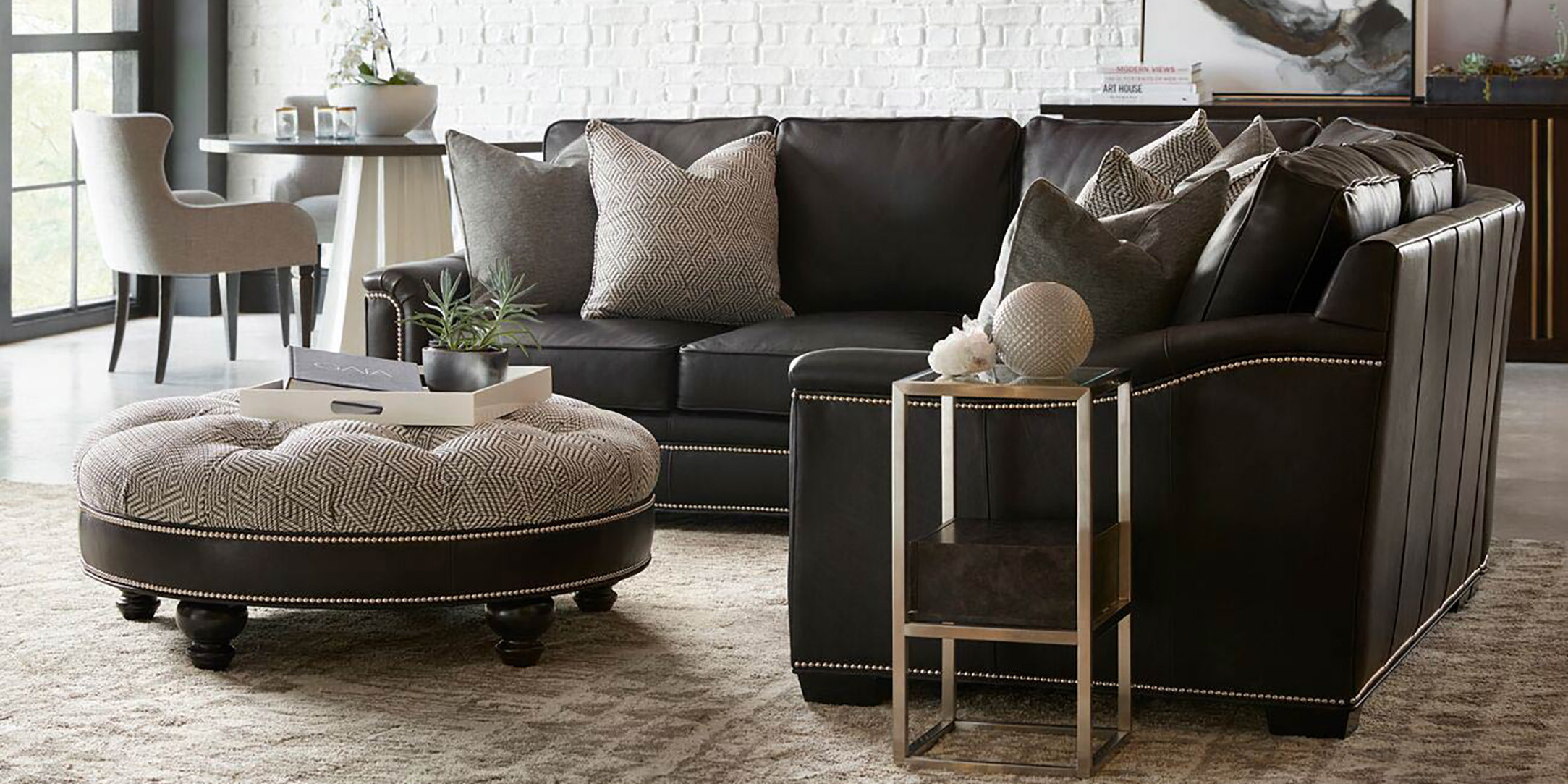 BradingtonYoung Yorba Leather Sofa Perigold