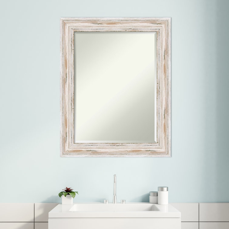 White Distressed Bathroom Mirrors – Rispa
