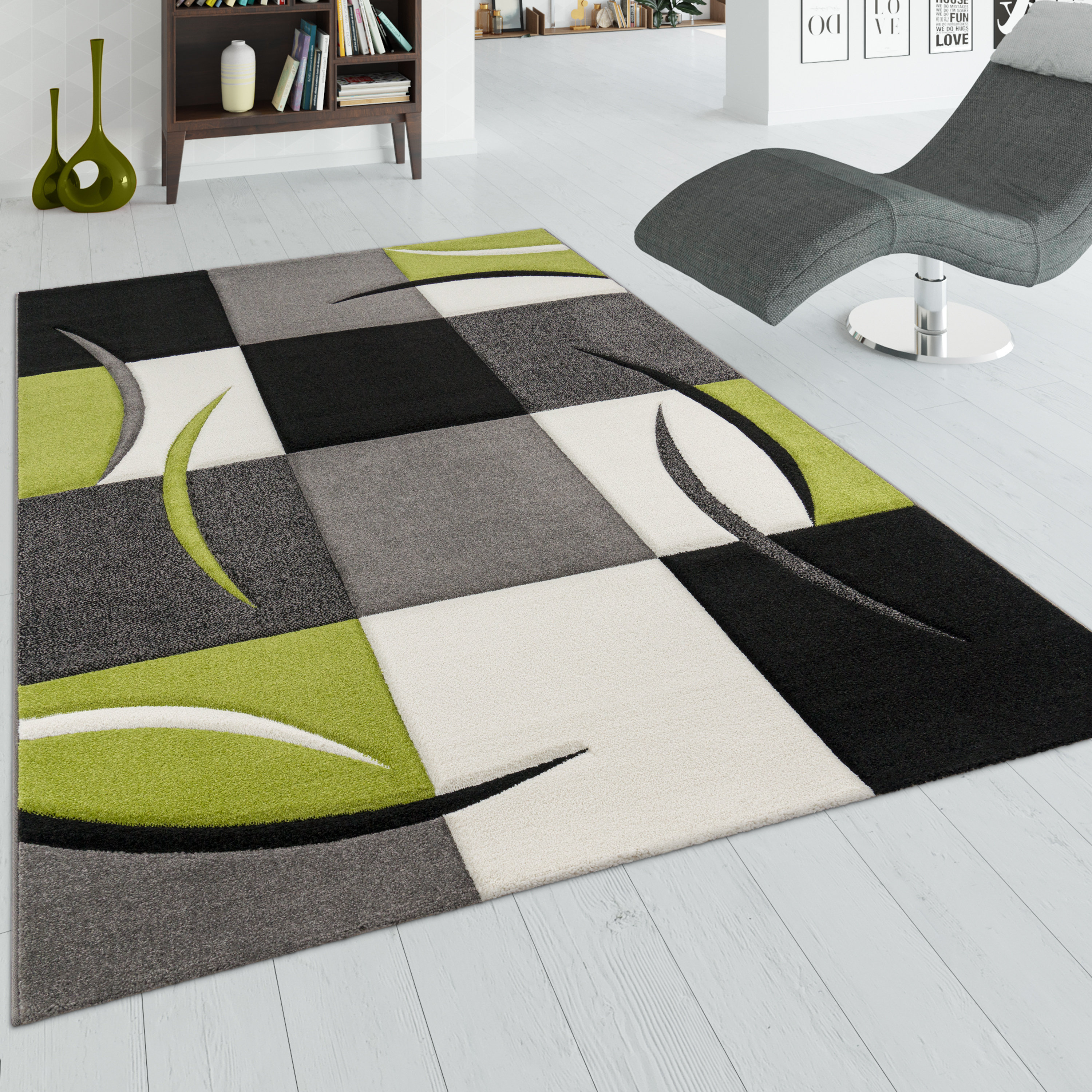 Zipcode Design Jaida Green/Grey/Black Indoor Area Rug & Reviews