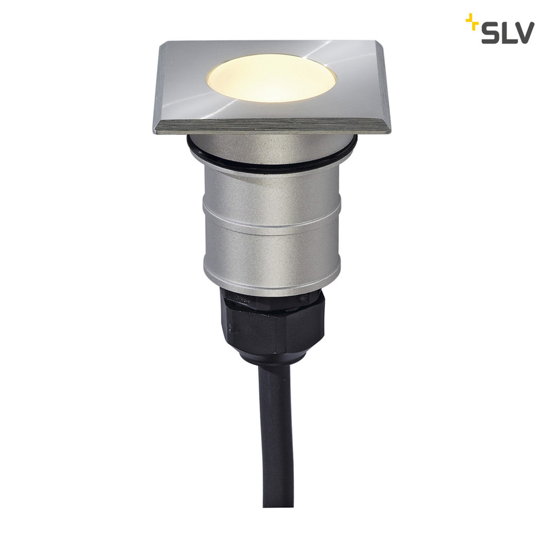 SLV Leuchten & Lampen SLV No. 228342 POWER TRAIL-LITE square Edelstahl 316 LED 3000K IP67