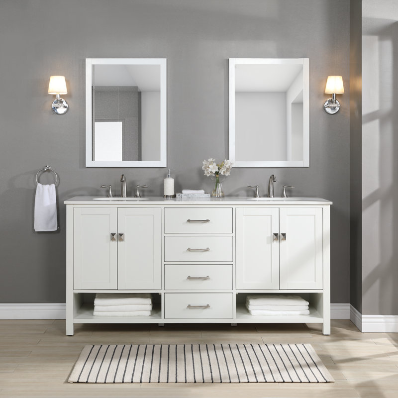 Zipcode Design™ Skye 72 #39 #39 Free standing Double Bathroom Vanity with Zipcode Design™ Skye 72 #39 #39 Free standing Double Bathroom Vanity with