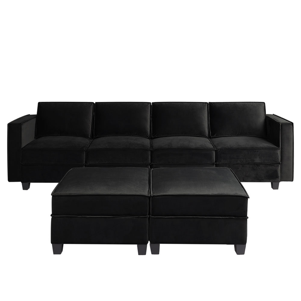 Latitude Run® 6 Piece Upholstered Sectional Wayfair