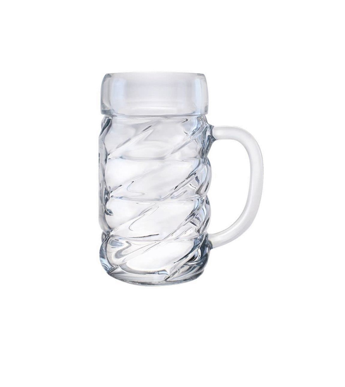 North Mountain Supply Worlds End Jumbo Glass Beer Mug For Holding