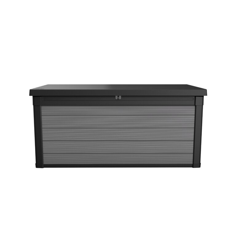Winston Porter Arrion 150 Gallons Gallon Water Resistant Resin Lockable Deck Box in Dark Grey - 3