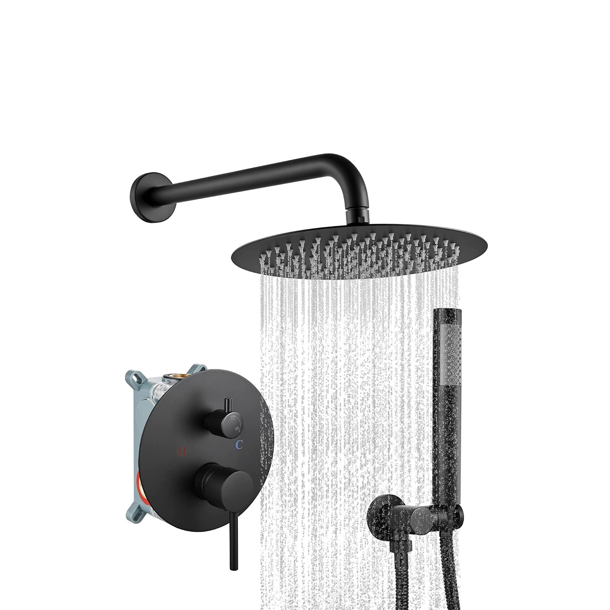 cangbaoge Matte Black Shower System Wayfair
