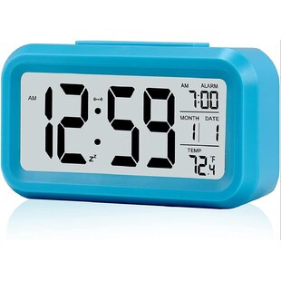 Alarm Clock Digital LED Light Battery Operated Bedside Desk Home Adults Kids 