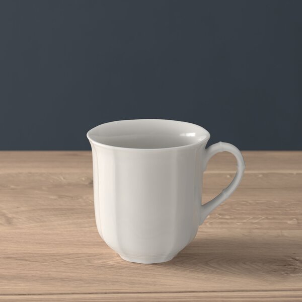 Hand Printed Porcelain Mug Tea Coffee Cups No Handles 300ml Blue 