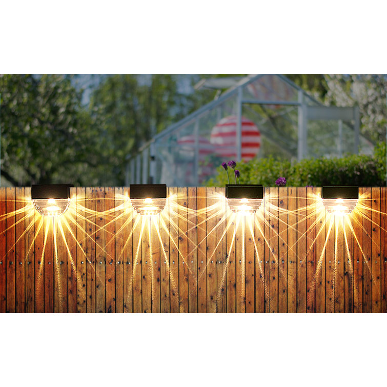 Details about   4X/6X Solar LED Path Deck Lights Outdoor Stair Step Landscape Lamp Garden Fence 