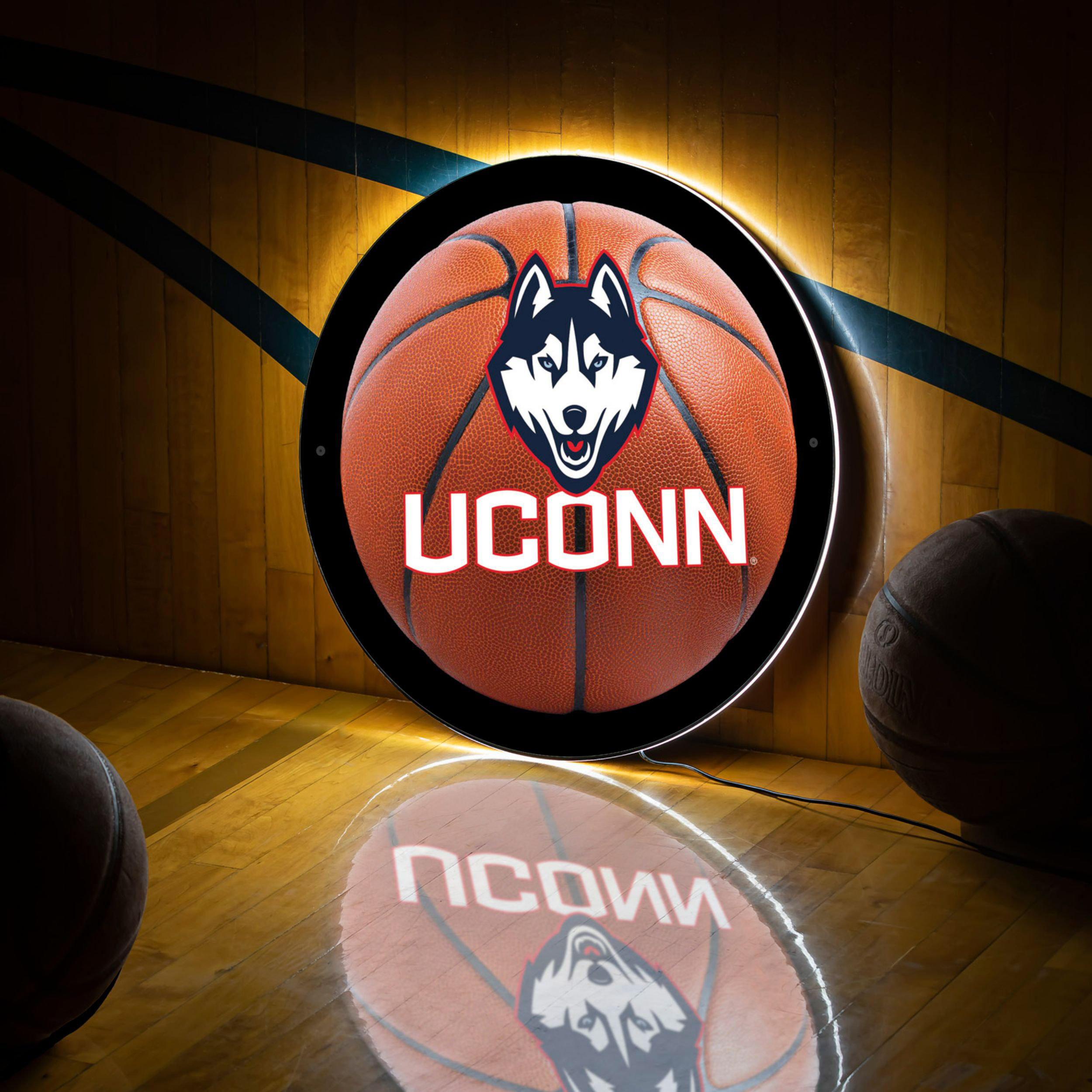 Evergreen Enterprises, Inc. LED Wall Decor, Small Rounds, Uconn
