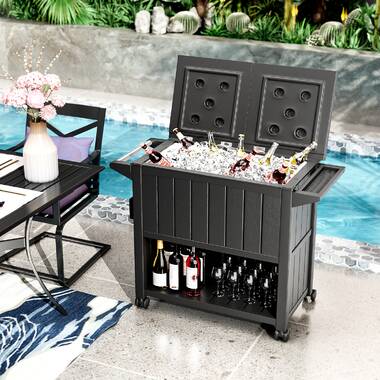 Details about   Americana USA Flag 57 Quart Party Cooler Wooden Outdoor Drink Ice Chest Rustic 