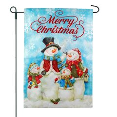 Details about   NEW Snowman Welcome To Our Home Garden Flag Decorative Suede Burlap 
