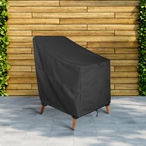 Grey Rip-Stop and Weather Resistant 40 Inch Deep Outdoor Furniture Chair Cover NUPICK Patio Adirondack Chair Cover 100% Waterproof 