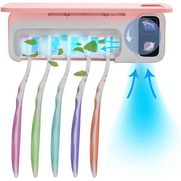 Toothbrush Holder UV Light Sanitizer Portable Cleaner Oral Health Sterilizer 