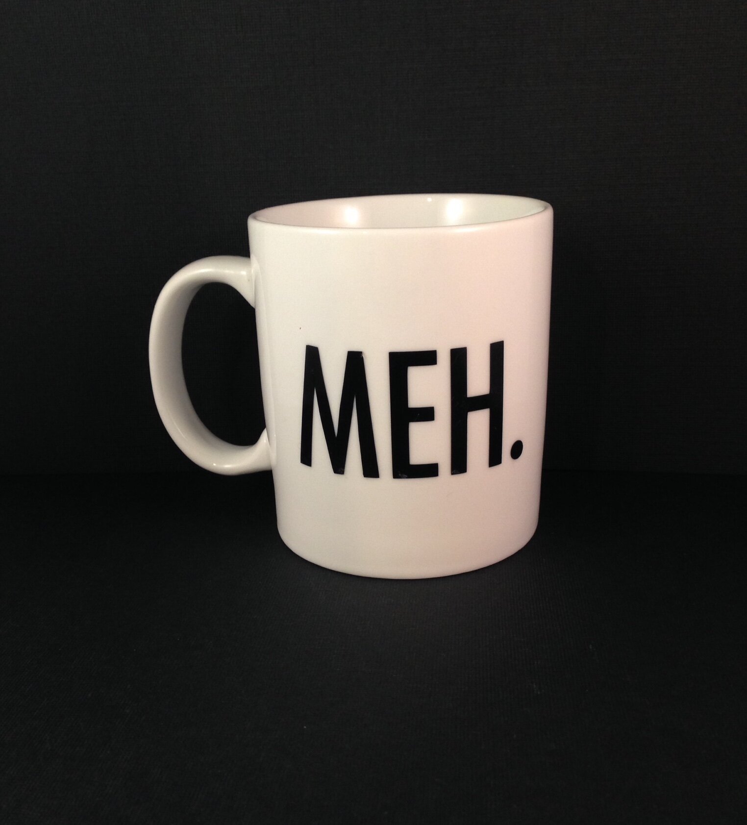 Ceramic Coffee Mug or Tea Cup 11oz Coffee Cup Meh Mug 
