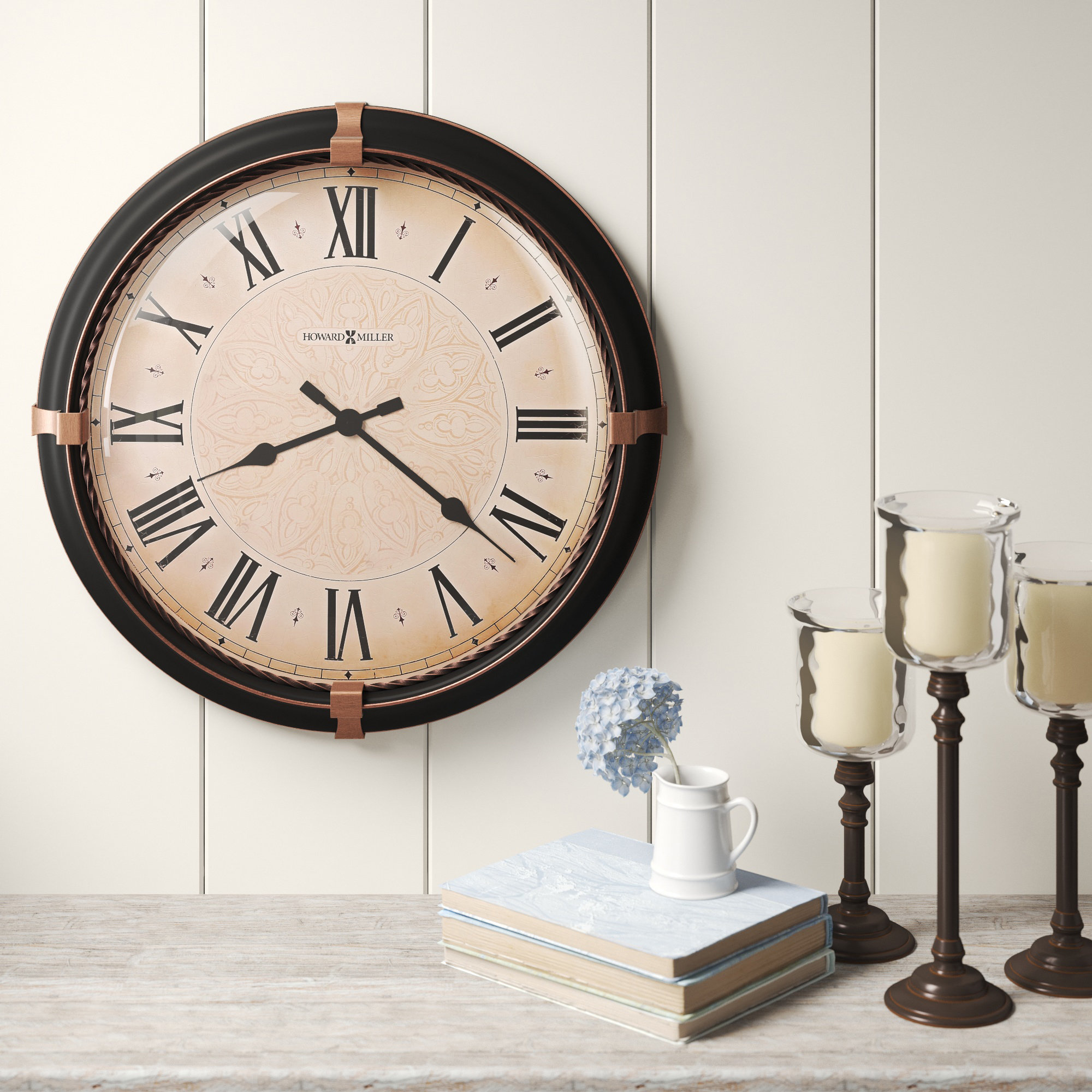 Howard Miller Atwater Metal Wall Clock & Reviews Wayfair