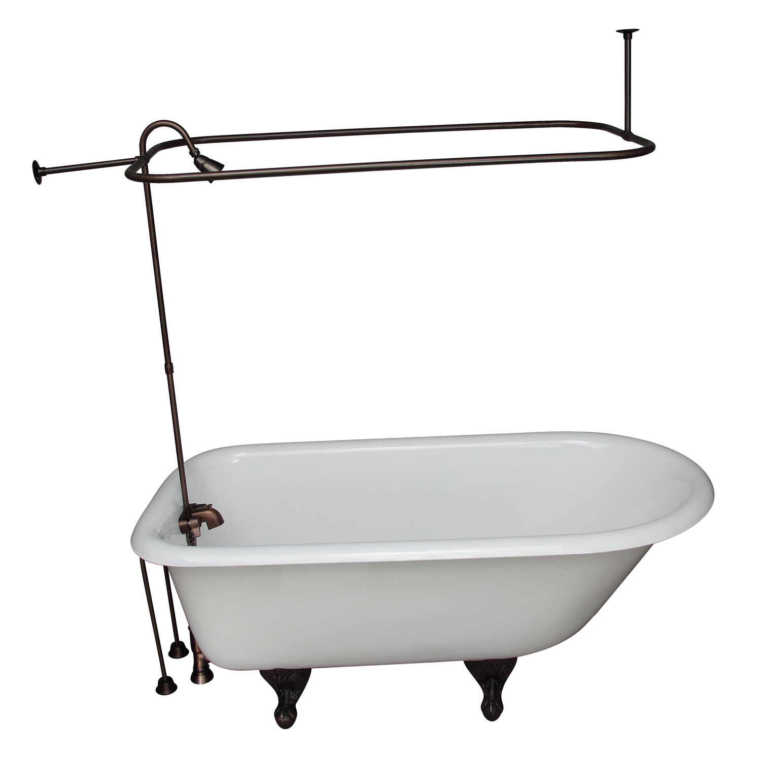 Barclay 54" x 30" Freestanding Soaking Cast Iron Bathtub Wayfair