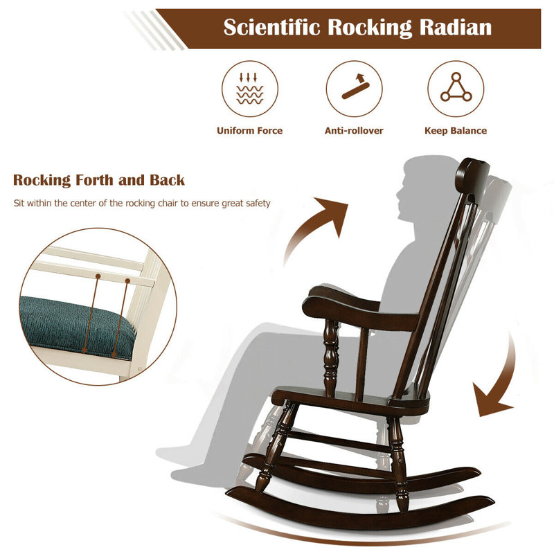 Alcott Hill® Rockhampton Rocking Chair & Reviews | Wayfair