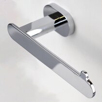 Aqualux Edge Floor Standing Toilet Roll Holder Chrome 1143818 
