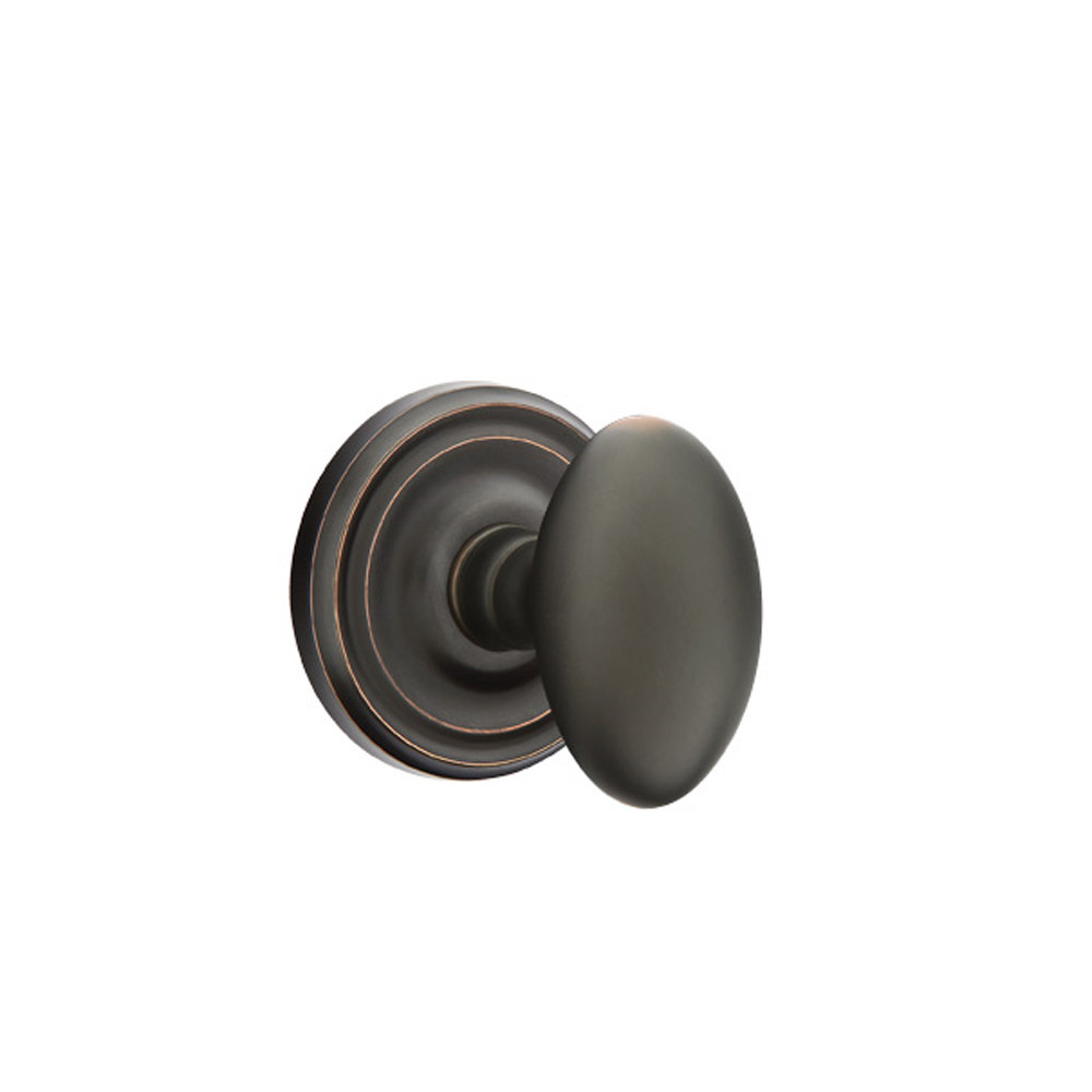 Emtek Egg Double Dummy Door Knobs with Regular Rosette & Reviews Wayfair