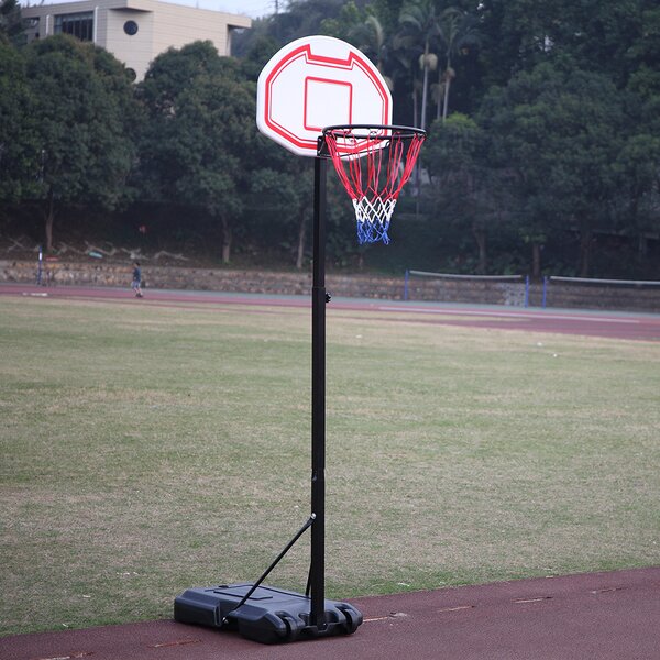 Adjustable Height 6.7' Home Backyard Kids Youth Basketball Backboar Goal Hoop 